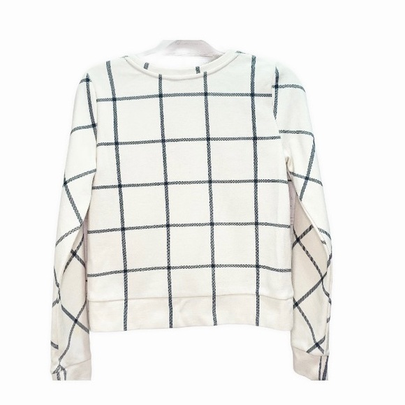 🛍LOFT SQUARE PRINT COTTON SWEATSHIRT - Picture 2 of 4